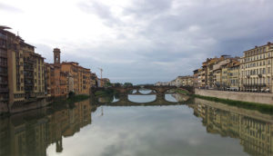 Vista dal Ponte Vecchio di Firenze