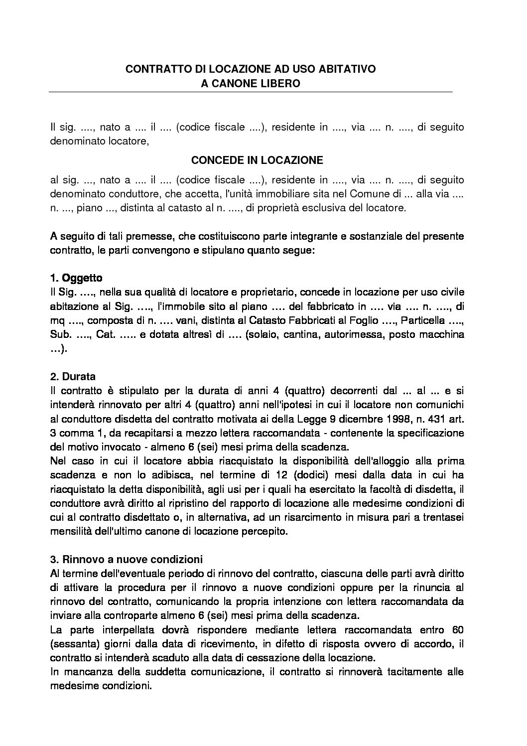 Uniaffitti_Contratto_Locazione_Canone_Libero